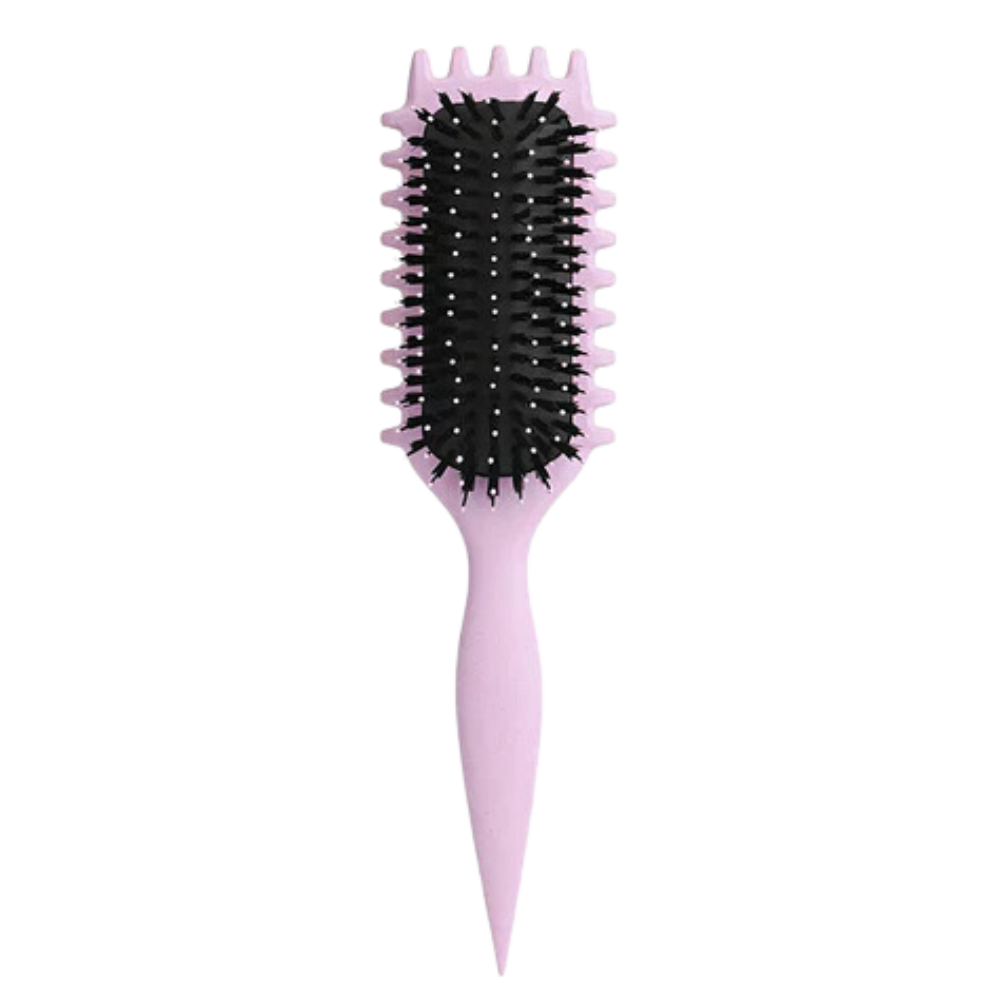 Brosse démêlante et définissante pour boucles