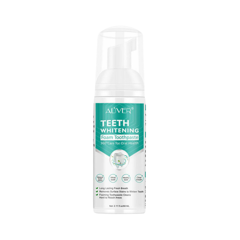Mousse blanchissante pour les dents