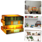 Lampe intemporelle livres empilés