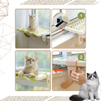 Lit pour chat et perchoir de fenêtre sans outil