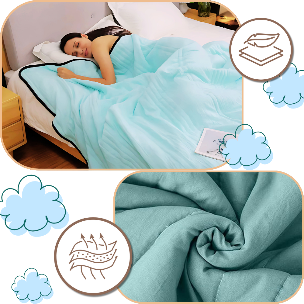 Couverture rafraîchissante et relaxante