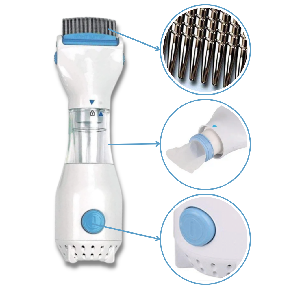 Peigne anti-poux électrique universel