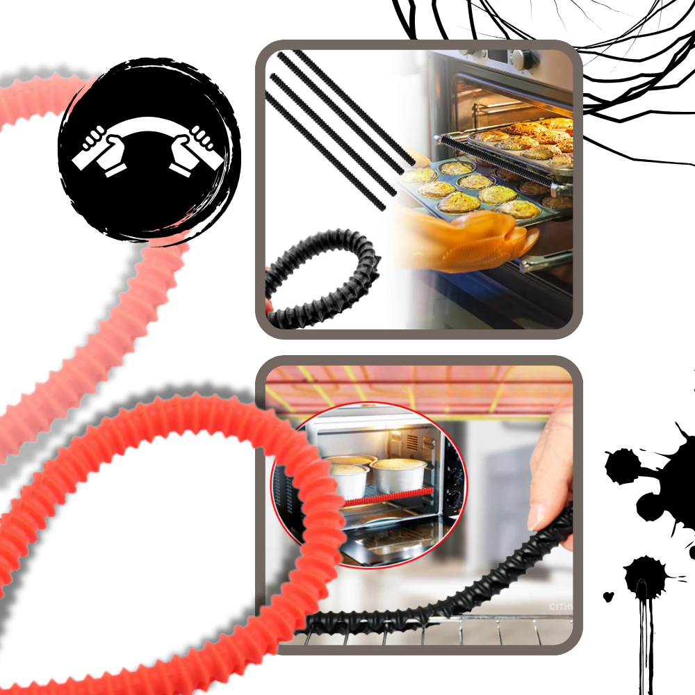 Protecteur universel de grille de four en silicone