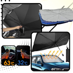 Parapluie pour pare-brise de voiture avec protection UV