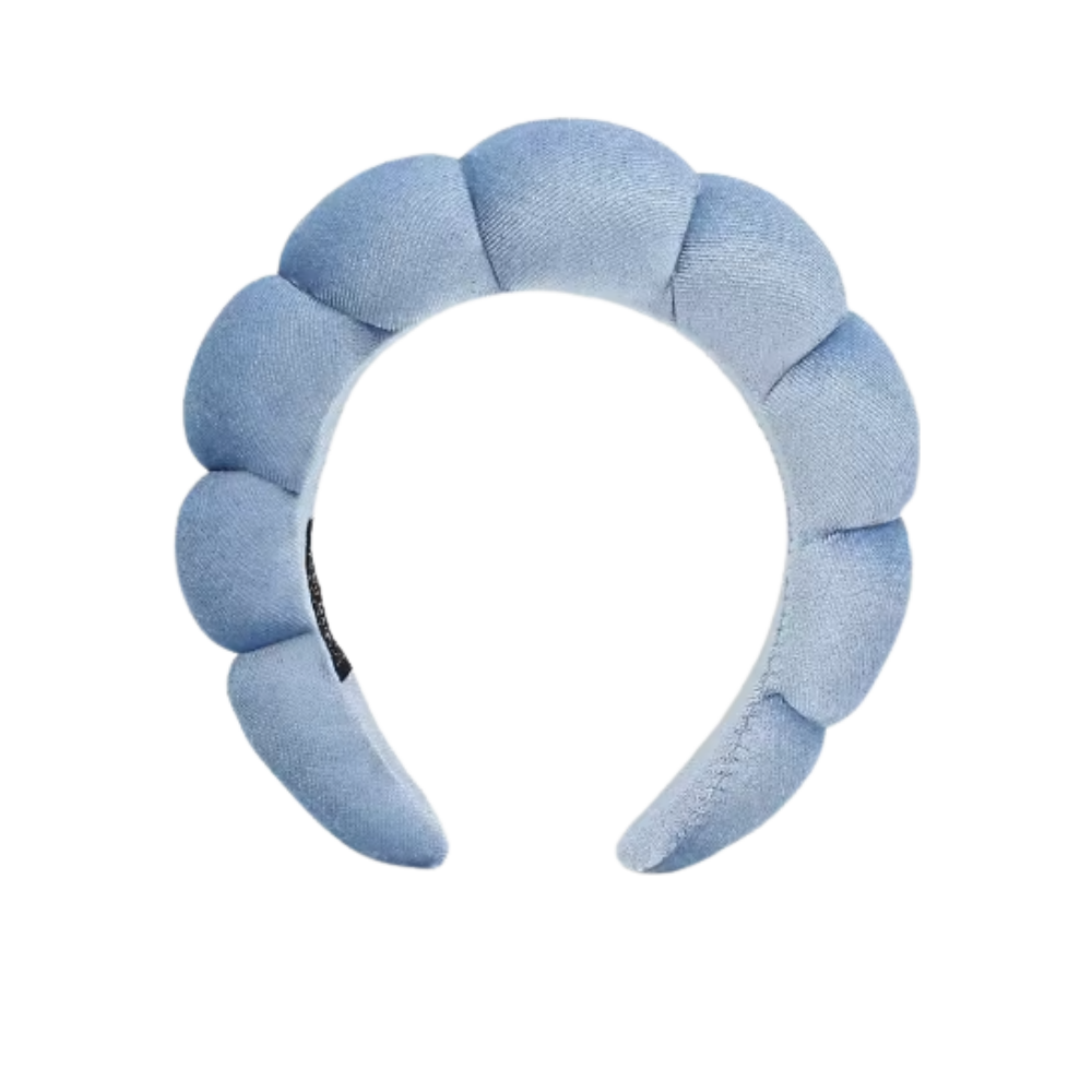 Bandeau en velours rembourré pour les soins de la peau