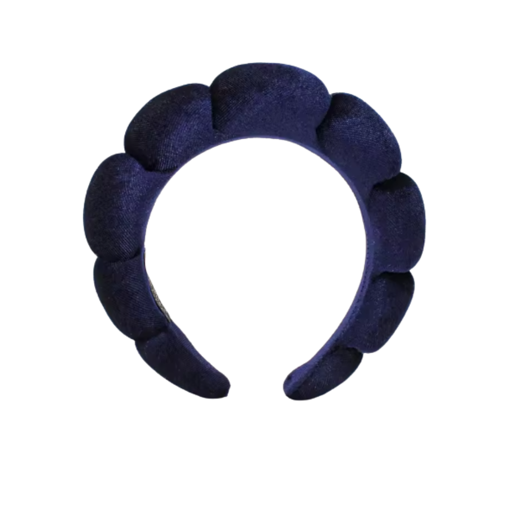 Bandeau en velours rembourré pour les soins de la peau