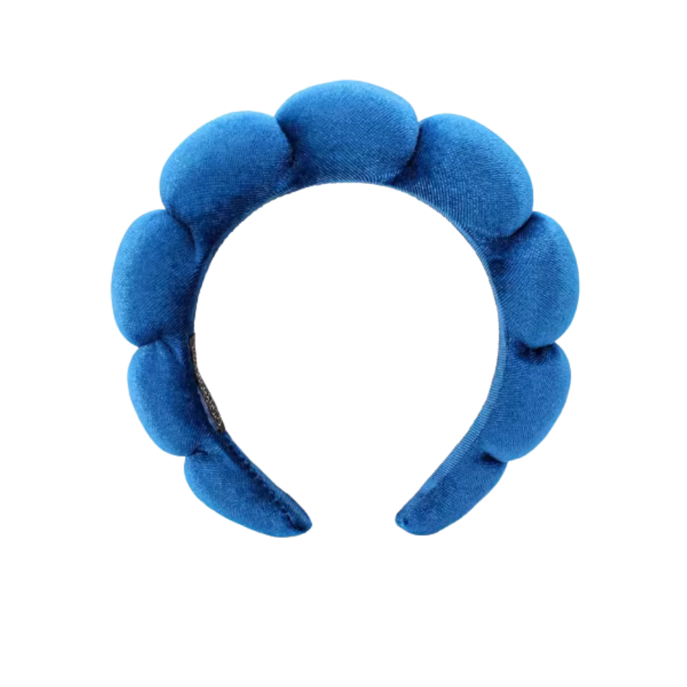 Bandeau en velours rembourré pour les soins de la peau