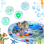 Tapis sensoriel d'eau pour animaux de compagnie
