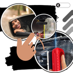 Brosse éponge nettoyante puissante de pare-brise