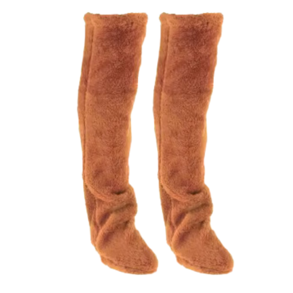 Chaussettes chauffantes longues et moelleuses