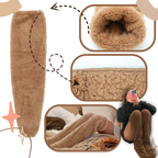 Chaussettes chauffantes longues et moelleuses