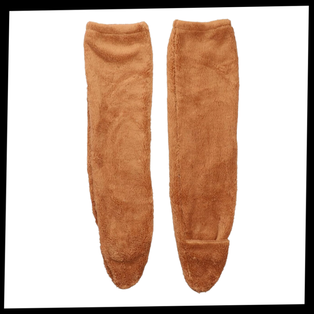 Chaussettes chauffantes longues et moelleuses