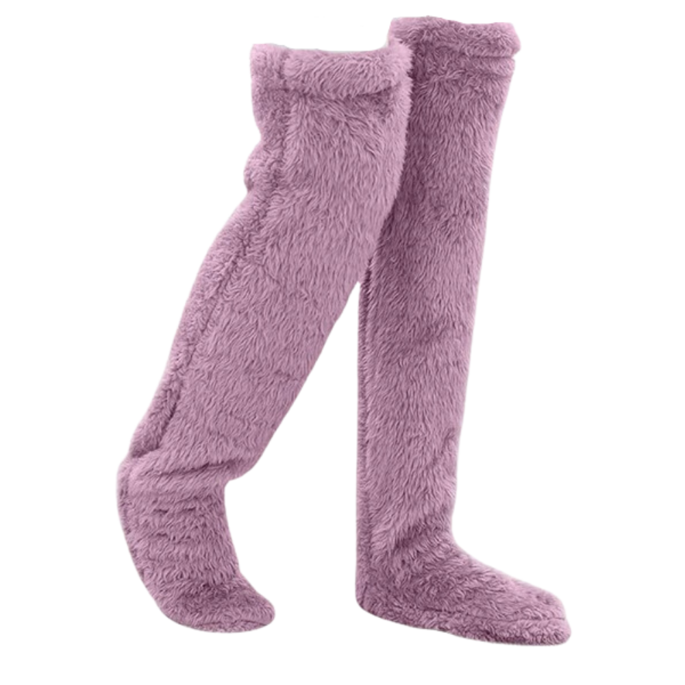 Chaussettes chauffantes longues et moelleuses
