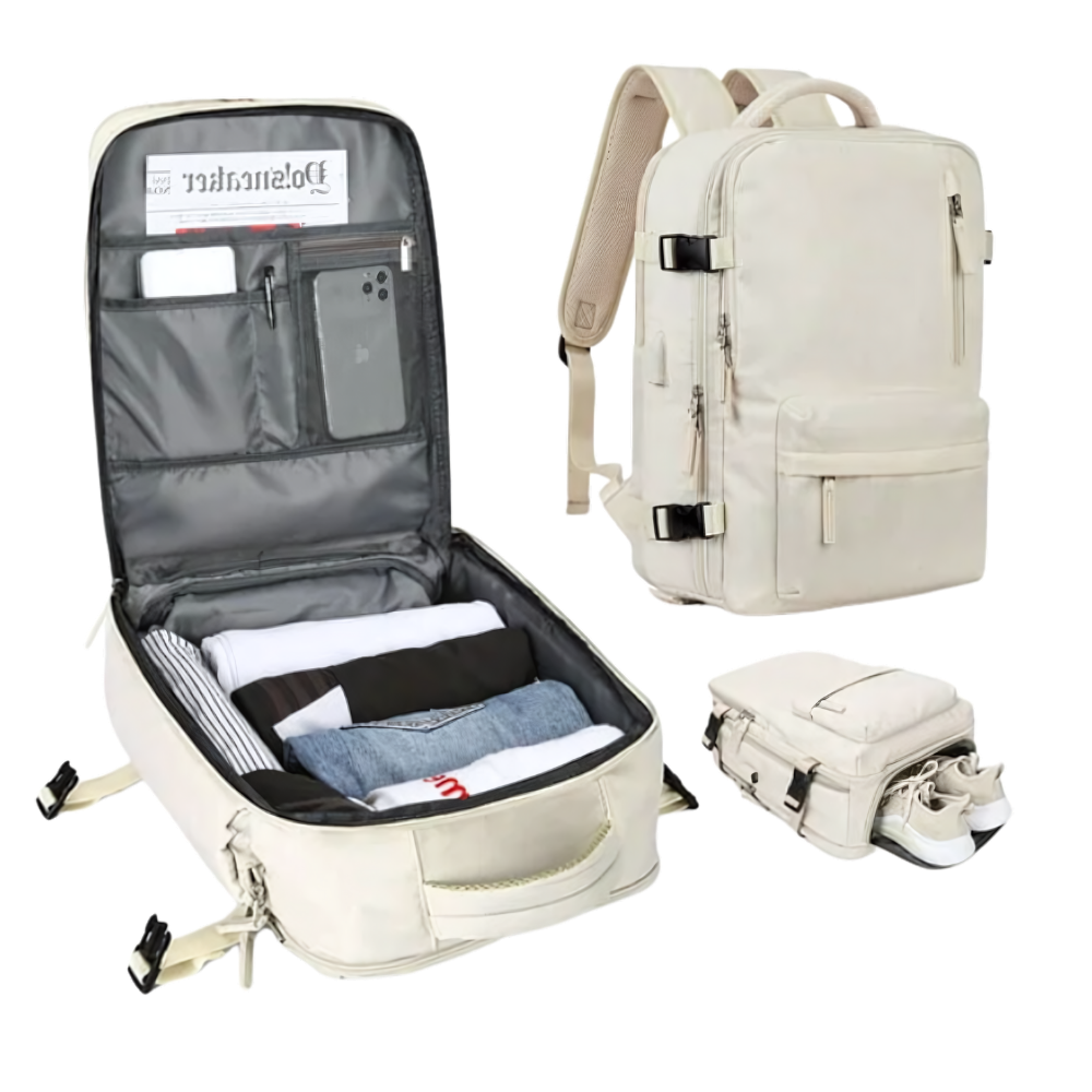 Sac à dos de voyage étanche à chargement USB