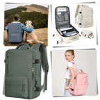 Sac à dos de voyage étanche à chargement USB