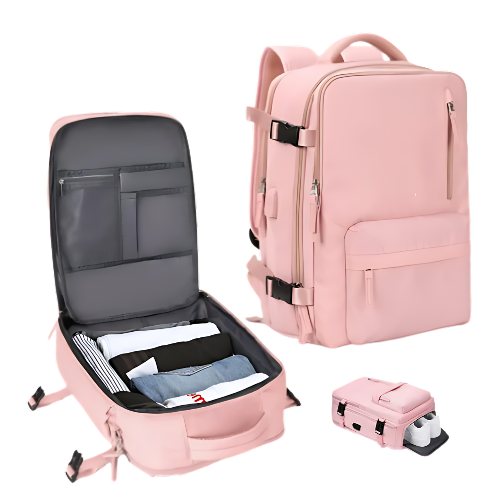 Sac à dos de voyage étanche à chargement USB