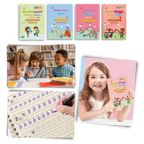 Cahier d'écriture effaçable à rainures