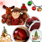 Sac-cadeau de Noël réutilisable à fermeture éclair