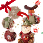 Sac-cadeau de Noël réutilisable à fermeture éclair