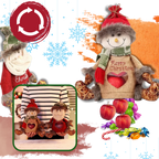 Sac-cadeau de Noël réutilisable à fermeture éclair