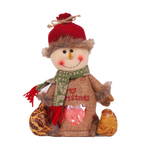 Sac-cadeau de Noël réutilisable à fermeture éclair